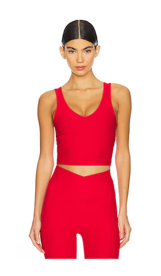 Spacedye Good Day Cropped Tank Top in Ruby Red | Revolve Clothing (Global)