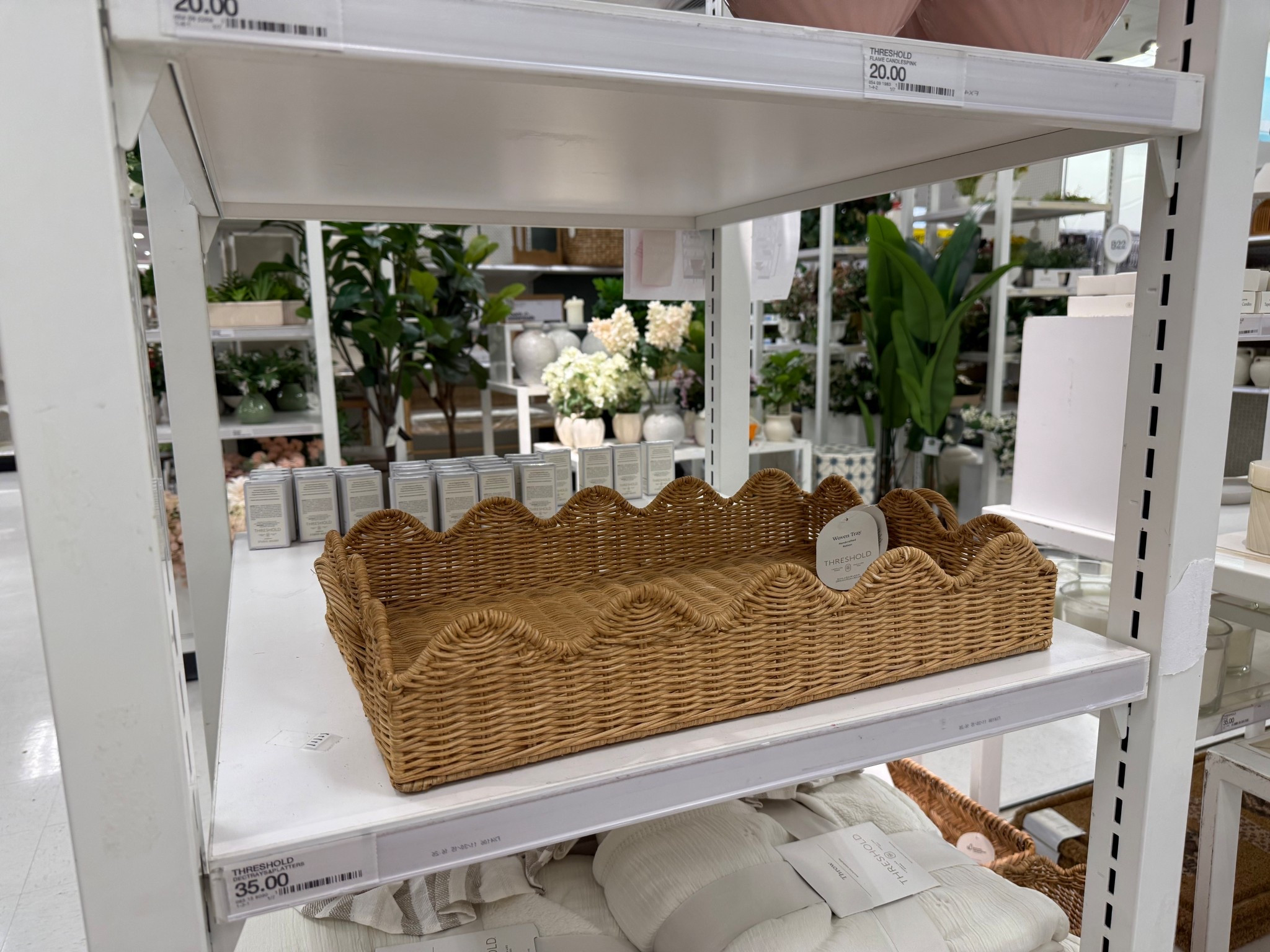 Scalloped edge woven tray, wicker tray, spring decor 

#LTKHome