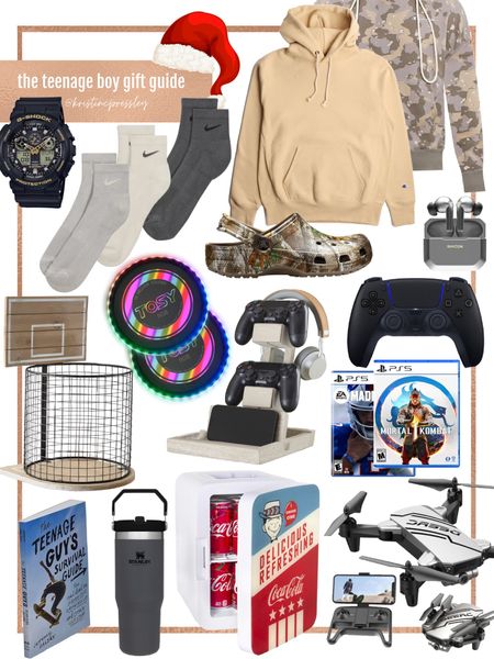Teen boy gift guide. Teenage son. Nephew. Tween son. Teen fashion. Gaming accessories. Bedroom accessories. Sports gifts. Gaming gifts. Tech gifts. Teenage books. Wireless earbuds. Men’s watch. Men’s hoodies. Nike socks. Crocs. Outdoor sports. Outdoor gifts. Affordable gifts. Unique gifts

#LTKGiftGuide #LTKmens #LTKkids