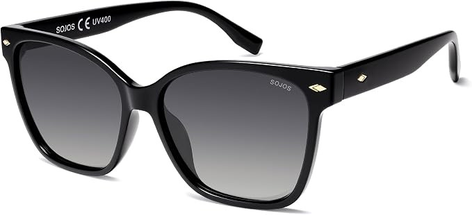 SOJOS Trendy Square Oversized Polarized Sunglasses Women SJ2682 | Amazon (US)