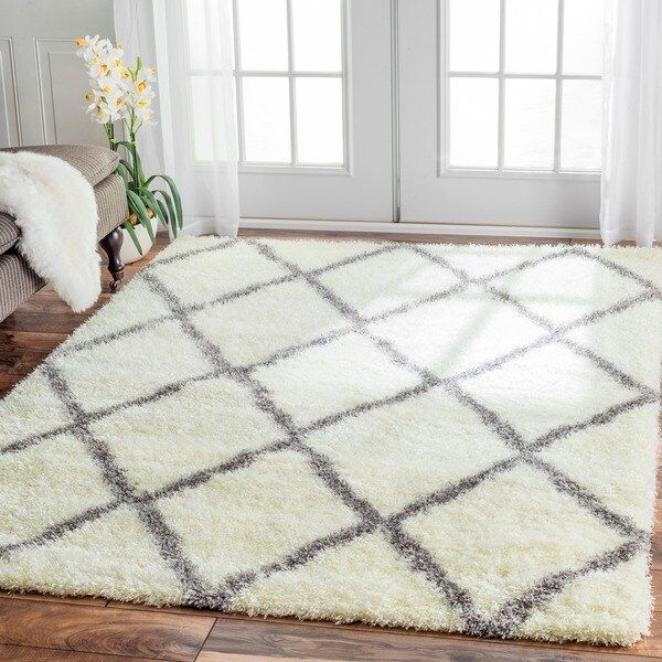 nuLOOM Rug Moroccan Trellis Shag Rug (5'3 x 7'6) | Bed Bath & Beyond