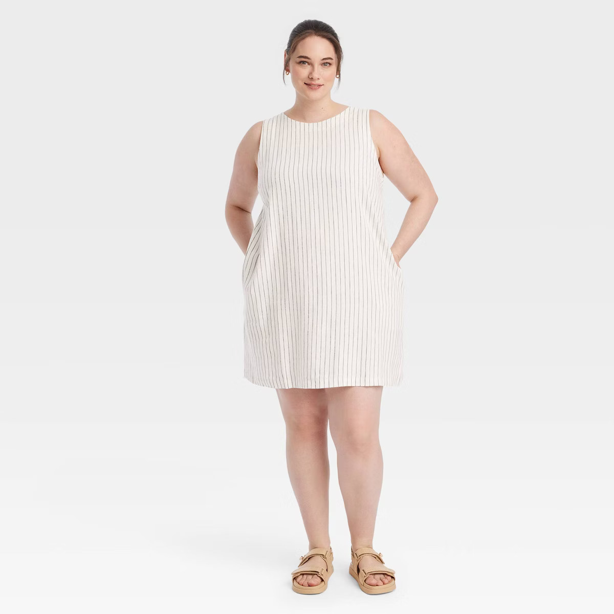 Women's Linen Mini Shift Dress - A New Day™ | Target