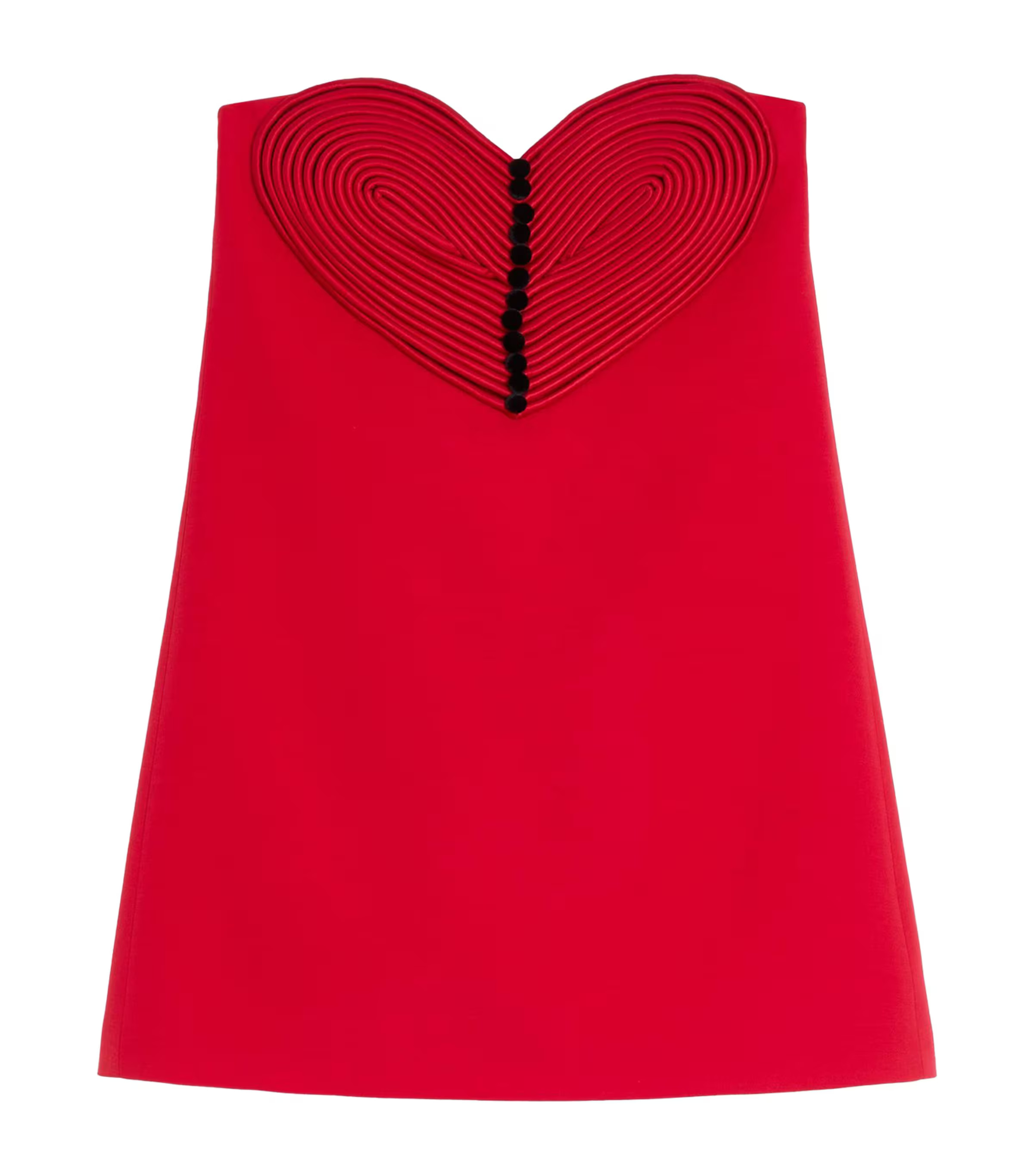 Silk-Wool Heart Mini Dress | Harrods (US)