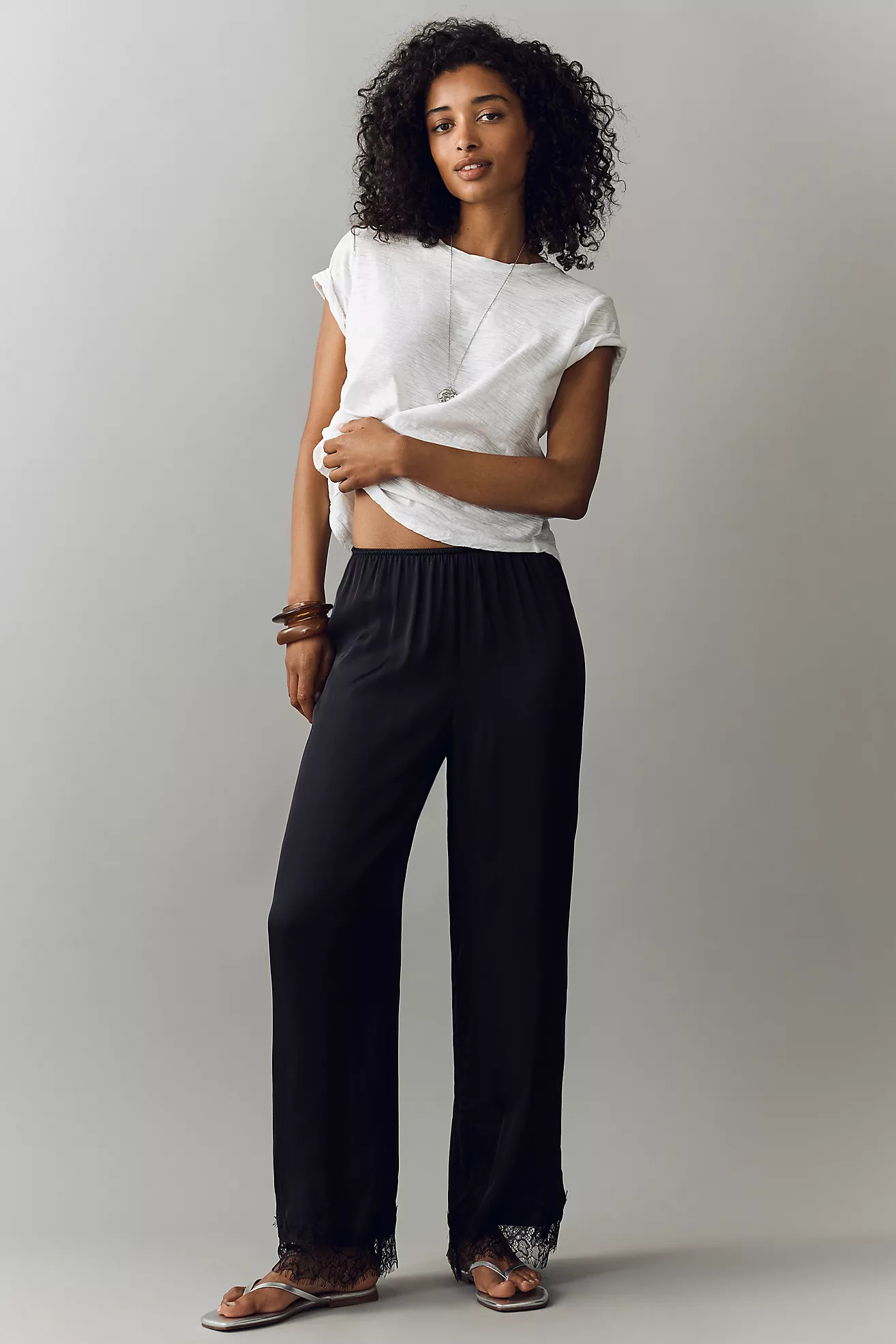Heirloom Lace Wide-Leg Pants | Anthropologie (US)