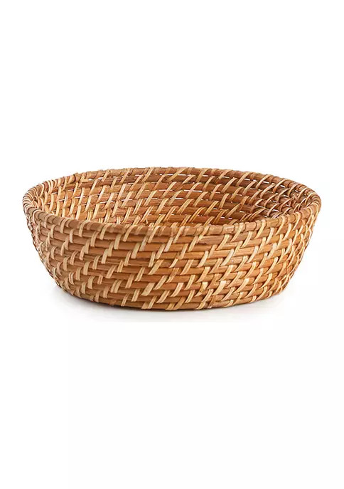Seawell Round Rattan Basket | Belk