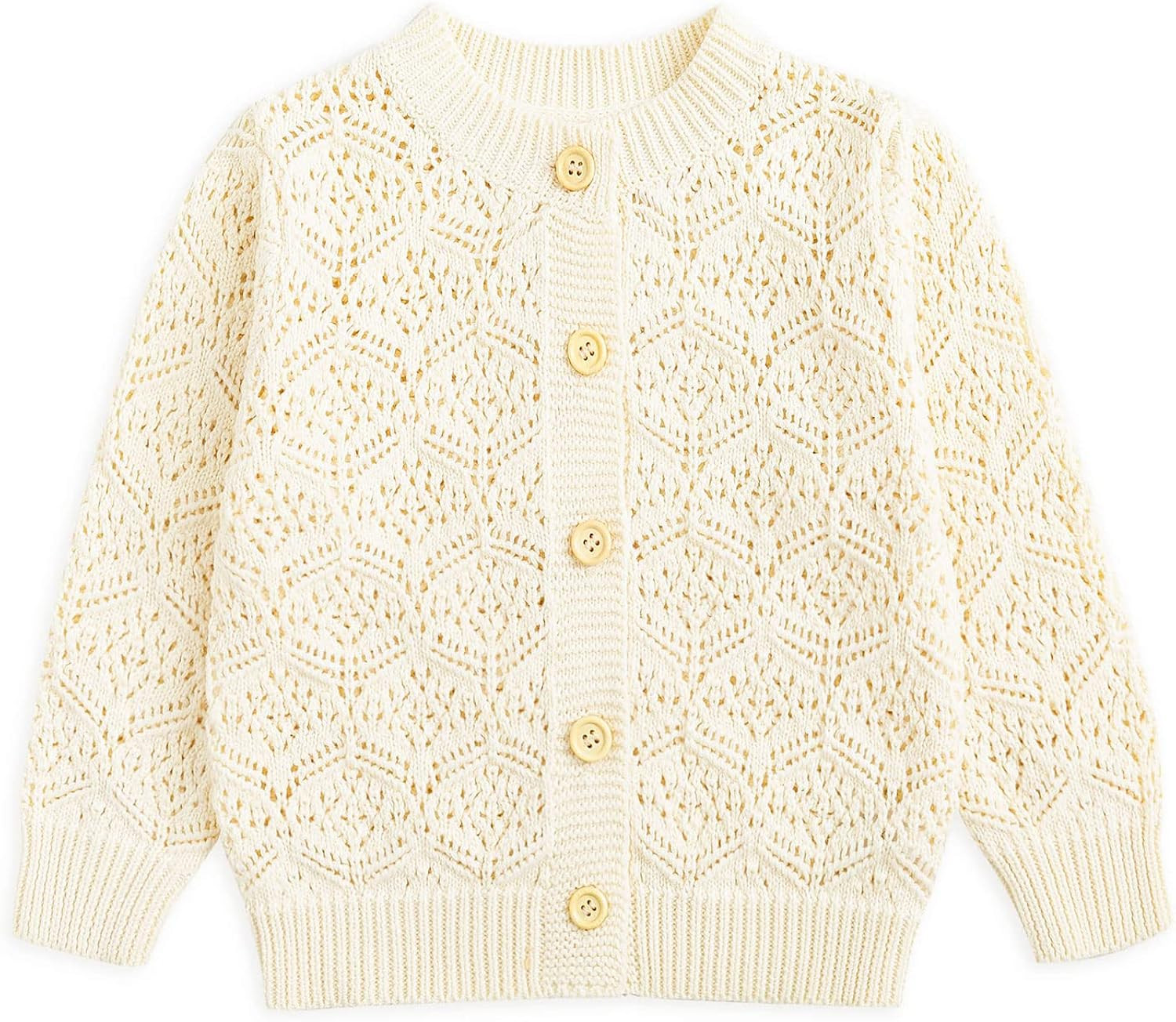 Simplee kids Baby Sweater Cardigan Jacquard Cable-Knit Spring Coat Long Sleeve Cardigan for Baby ... | Amazon (US)