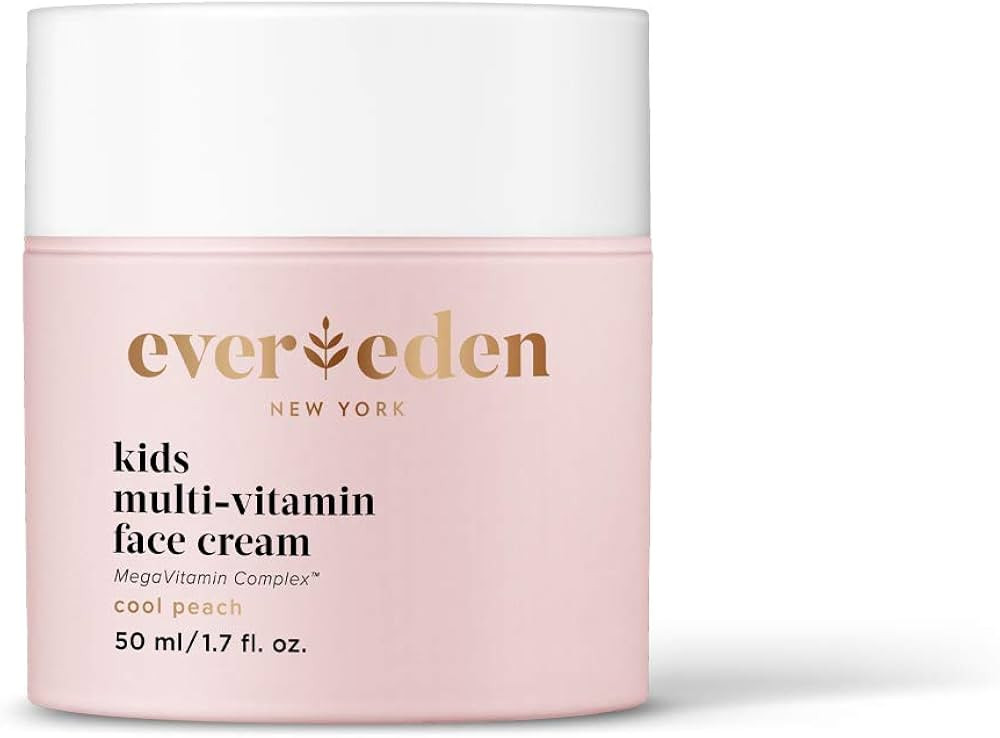 Evereden Kids Face Cream: Cool Peach, 1.7 oz. | Plant Based and Natural Face Lotion | Clean and N... | Amazon (US)