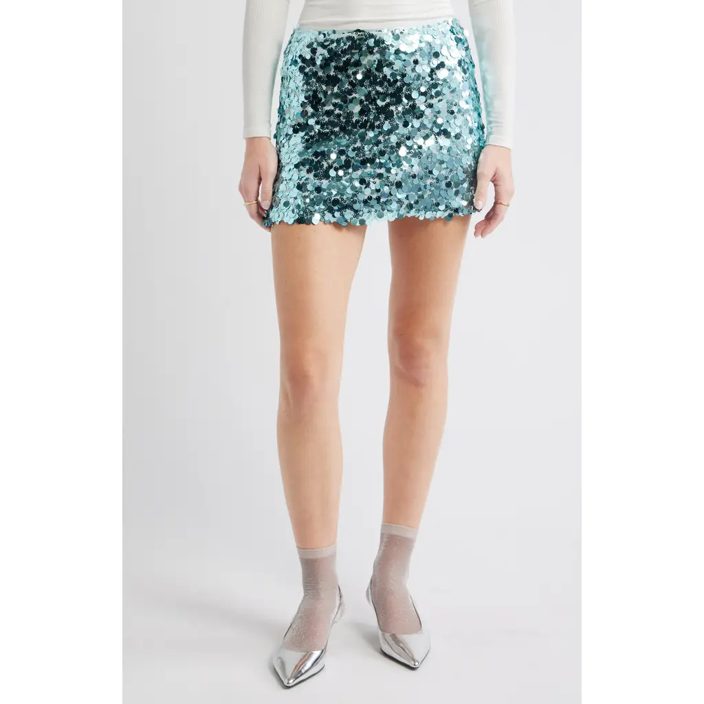 BP. Sequin Miniskirt in Blue at Nordstrom Rack, Size X-Small | Nordstrom Rack