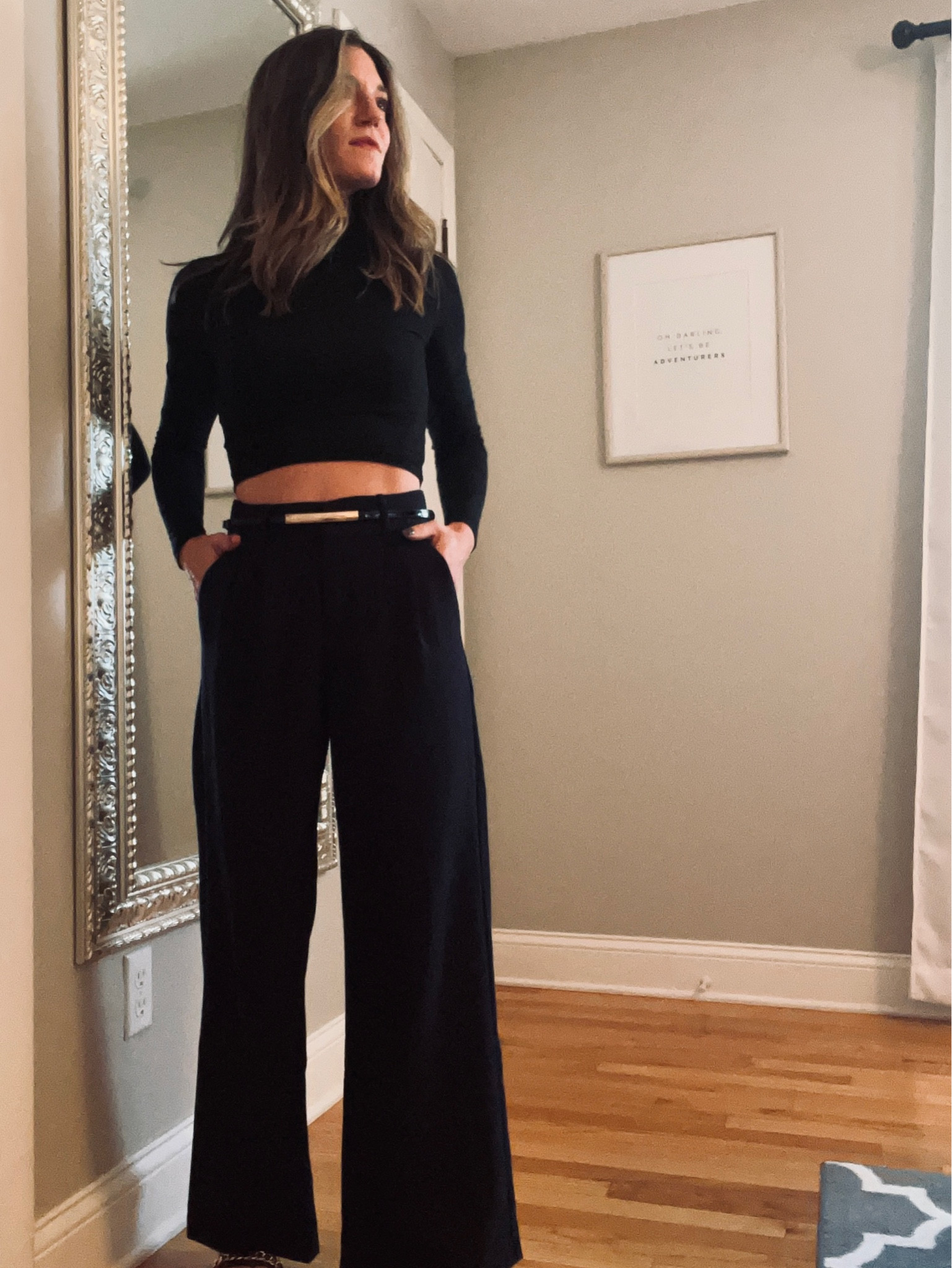 The perfect pants for this fall & winter that can be dressed down with a sneaker or up with a heel. High-waisted & hugs in the right places with giving effortless baggy on the bottom. 

#LTKworkwear #LTKSeasonal