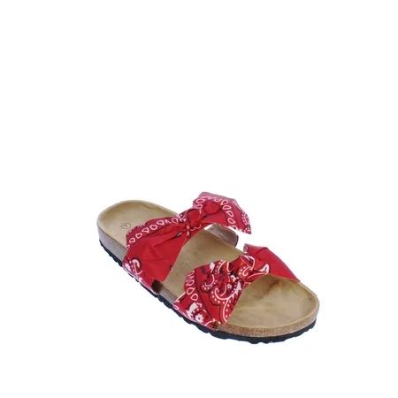 Mata Broadwalk-9 Double Strap Slide Sandal in Red | Walmart (US)
