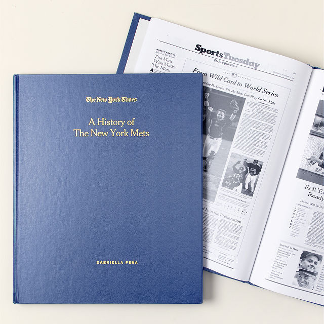 New York Times Custom Baseball Book | UncommonGoods