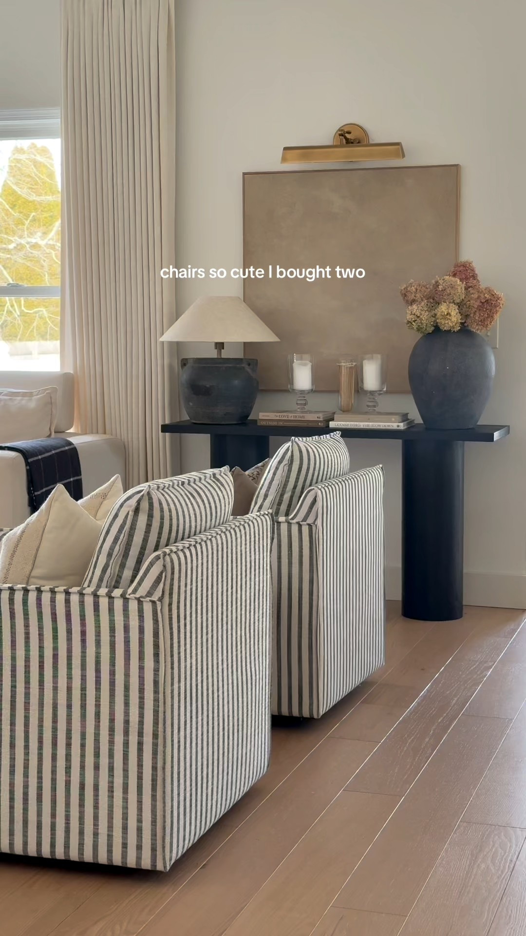 Striped swivel arm chairs! Affordable and so high quality 😍 

#LTKdayinmylife #LTKSaleAlert #LTKHome