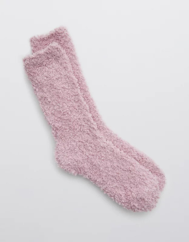 Aerie Fuzzy Crew Socks | American Eagle Outfitters (US & CA)