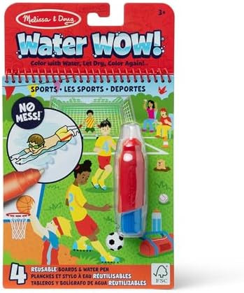 Melissa & Doug On The Go Water Wow! Reusable Water-Reveal Coloring Activity Pad – Sports | Amazon (US)