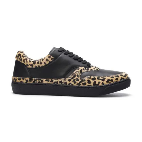 CARLOS SANTANA Lennox Sneaker in Black Leopard at Nordstrom, Size 9.5 | Nordstrom