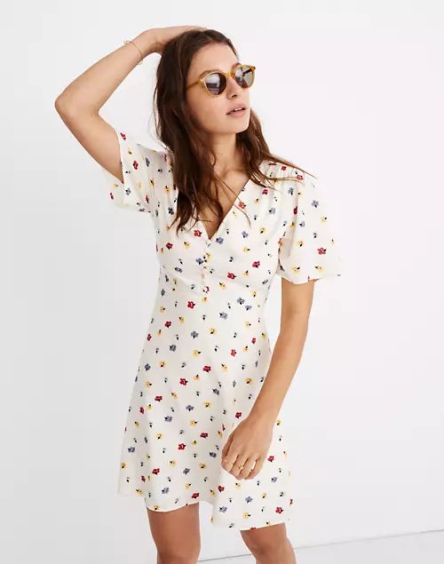 Orchard Flutter-Sleeve Dress in Confetti Floral | Madewell
