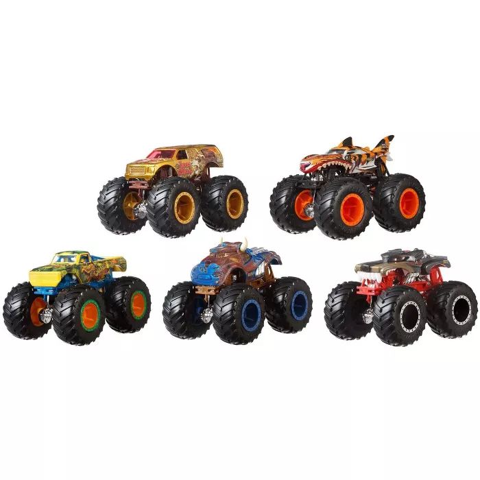 Hot Wheels Monster Trucks 1:64 Critter Crashers 5pk - Styles May Vary | Target