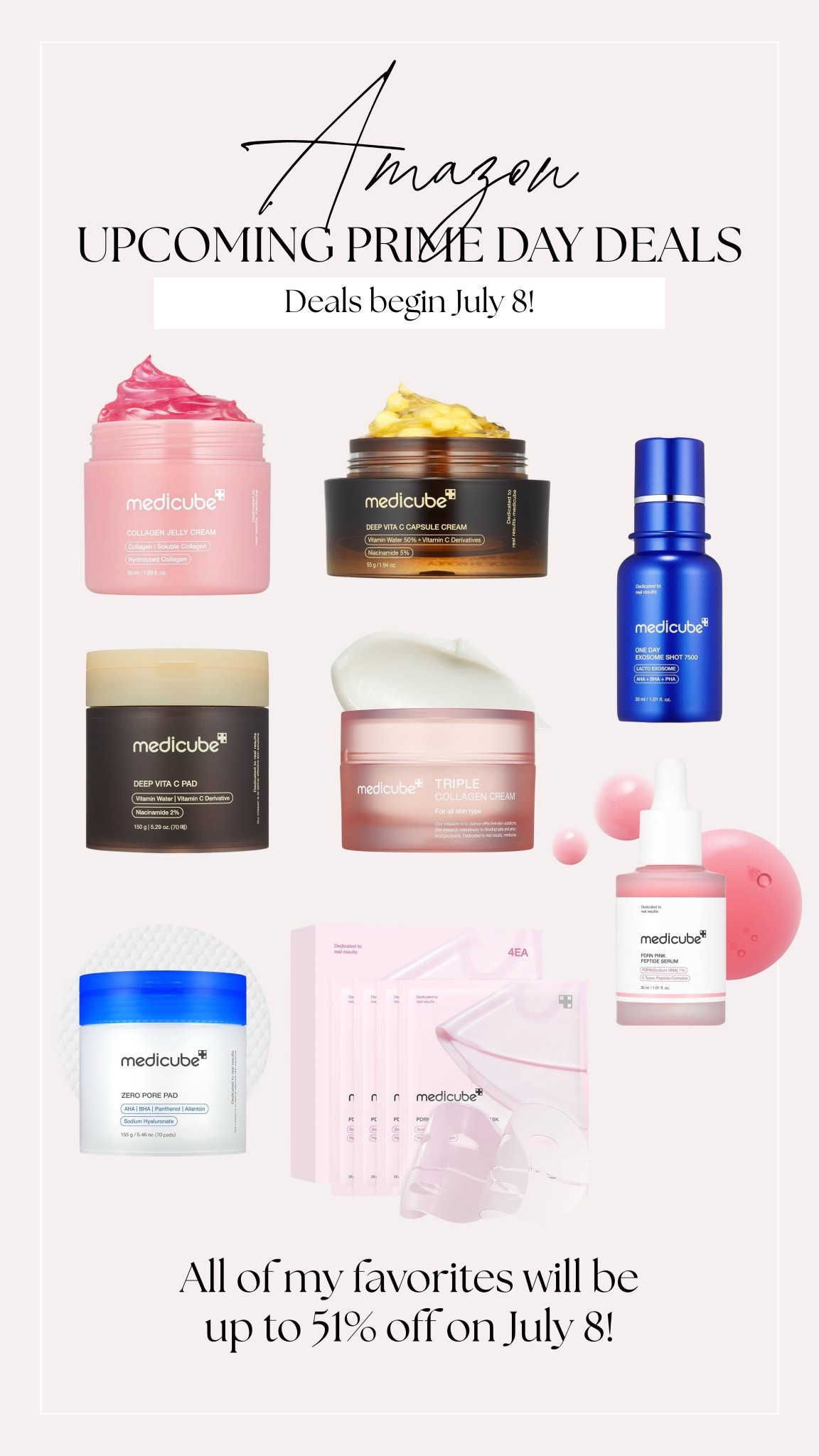 Prime day deals beginning July 8!!

#amazonpartner @amazon #founditonamazon @amazonbeauty 