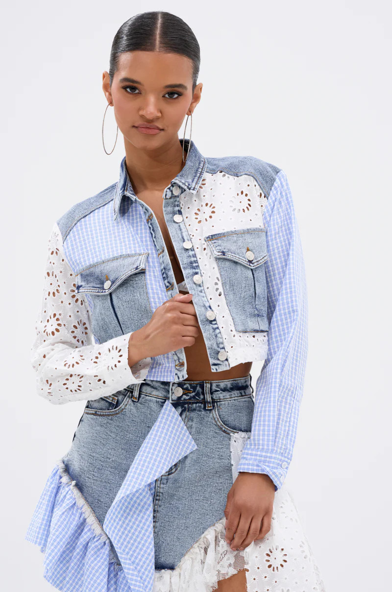 LET'S HAVE FUN BUTTON DOWN TOP | AKIRA