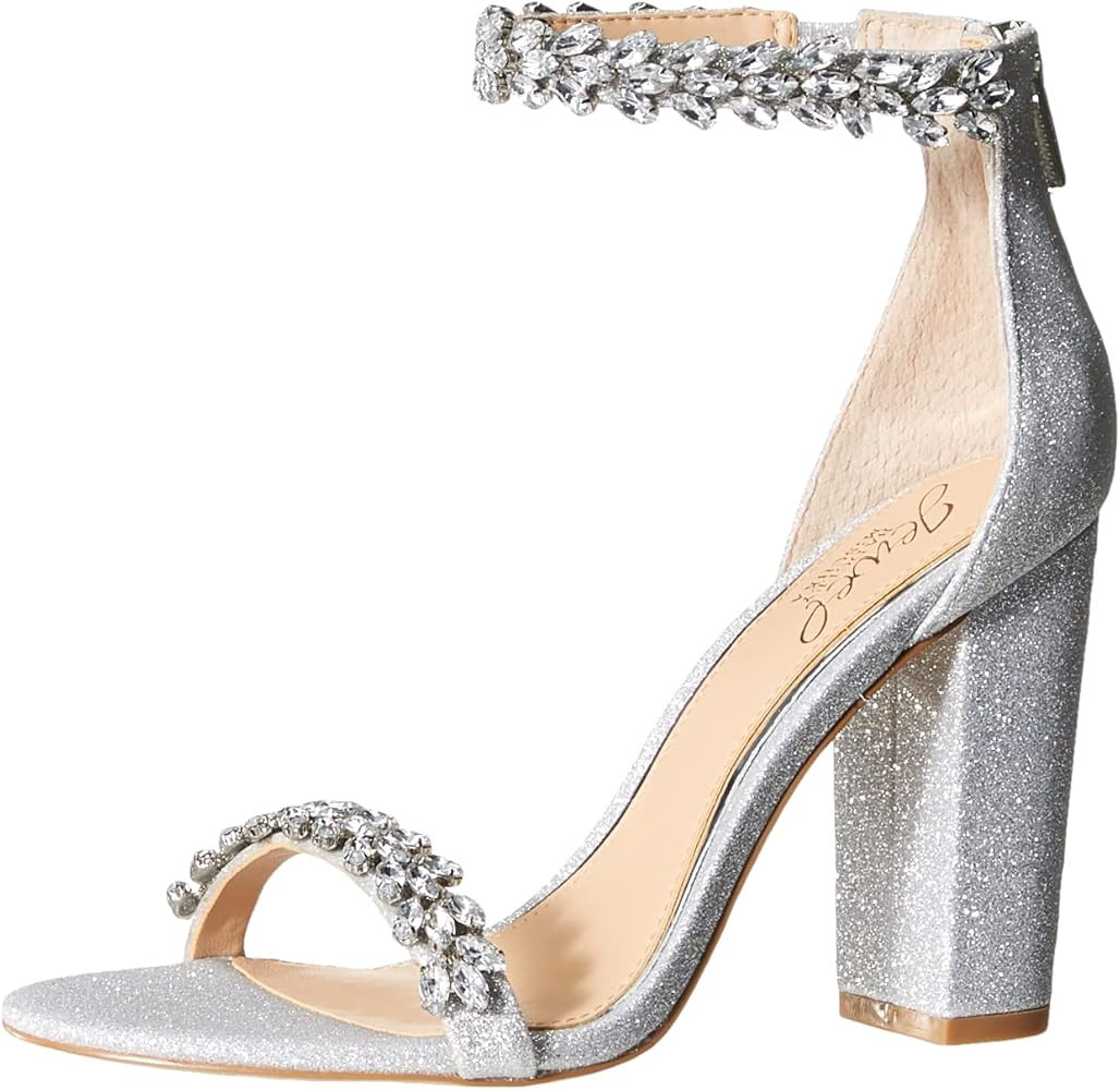 Jewel Badgley Mischka Mayra Ankle Strap Evening Shoe | Amazon (US)
