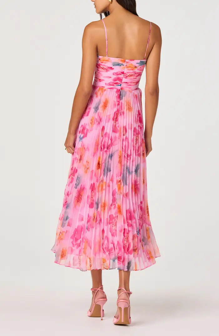 ASTR the Label Bayley Floral Print Pleat Party Dress | Nordstrom | Nordstrom