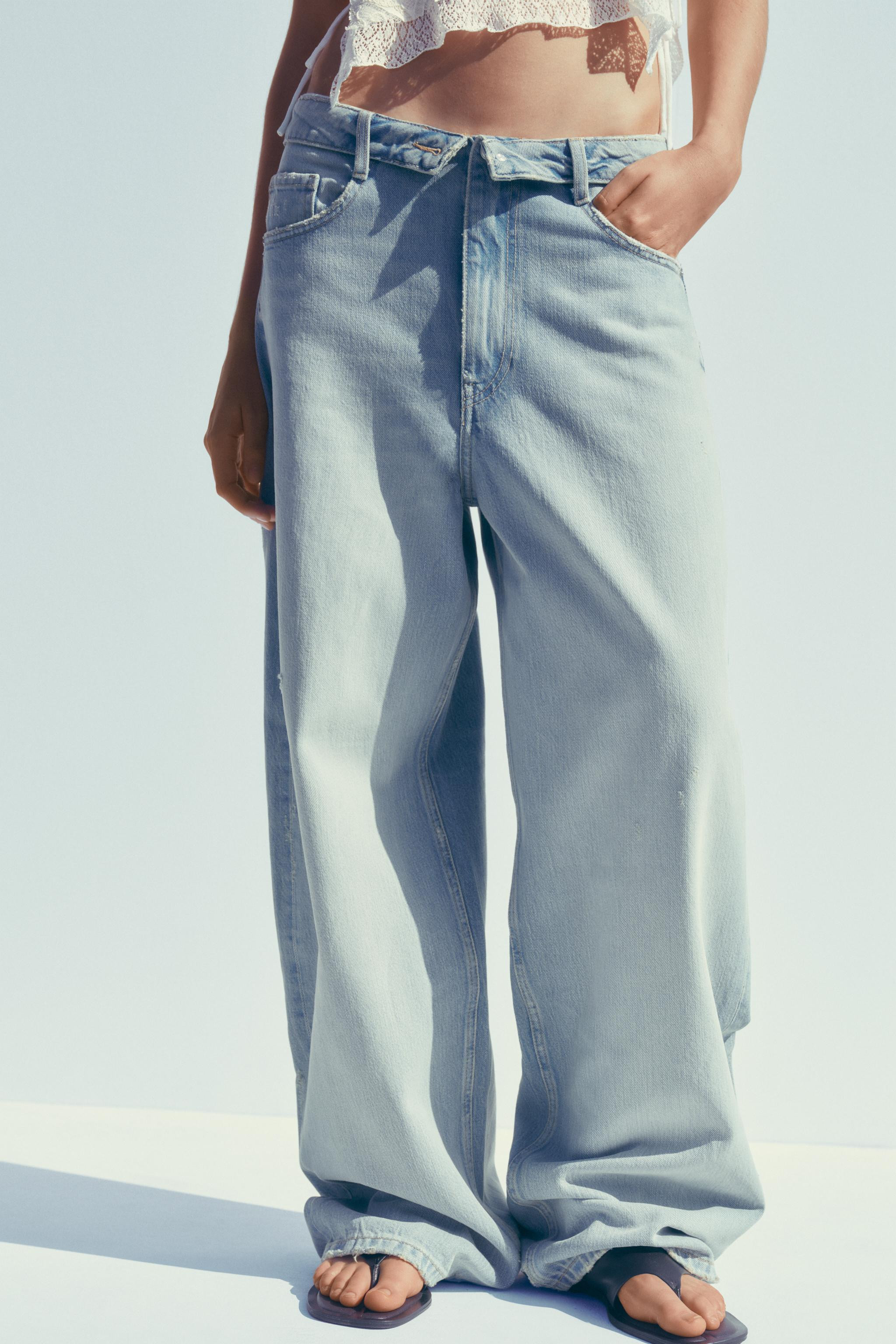 JEANS TRF FOLDED A VITA ALTA | Zara IT