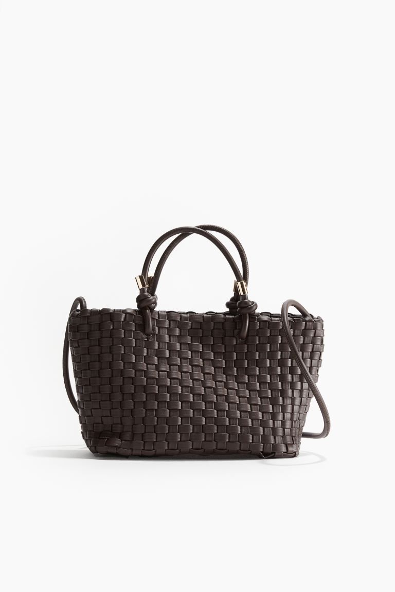 Braided crossbody bag - Dark brown - Ladies | H&M | H&M (UK, MY, IN, SG, PH, TW, HK)