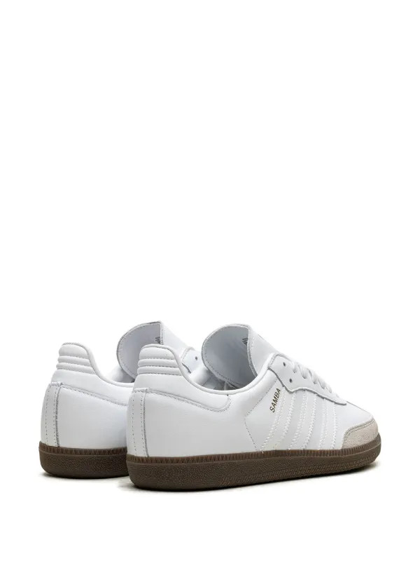 Adidas Samba OG "Double White Gum" Sneakers | White | FARFETCH UK | Farfetch Global