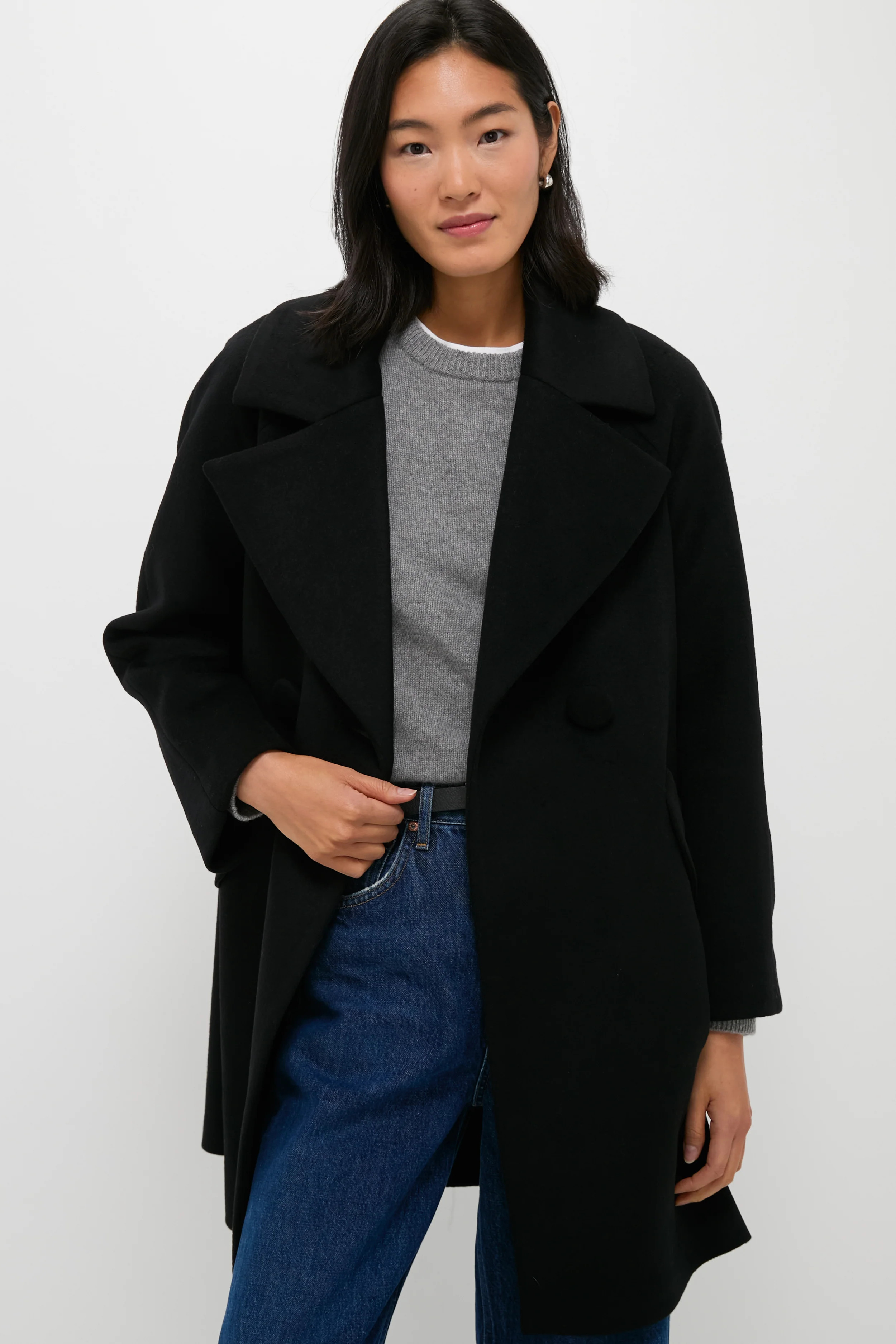 Black Harley Peacoat | Tuckernuck (US)