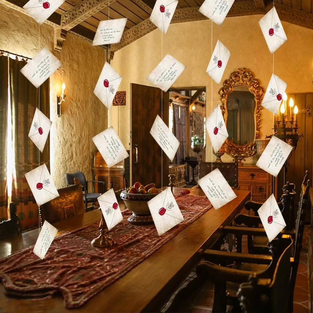 Pack of 2 Floating Magic Wizards Acceptance Letter Banners for Christmas Decorations, EIFFTER 20P... | Amazon (US)