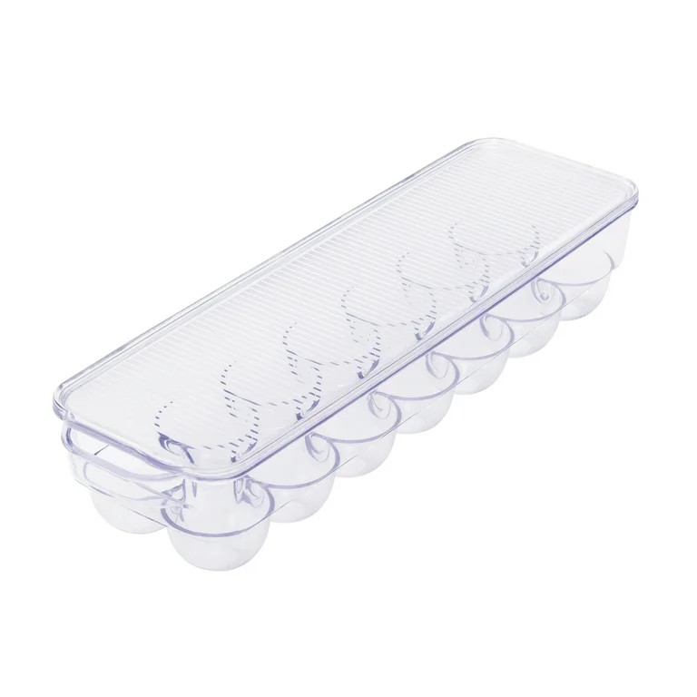 Mainstays Clear Plastic Egg Holder for Refrigerator (Holds 14 Eggs) - Walmart.com | Walmart (US)