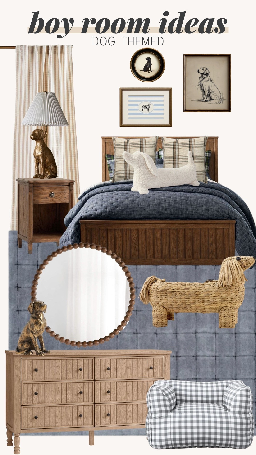 dog themed boys room, puppy decor boys bedroom, dog lover kids room, puppy nursery theme, playful boys bedroom, neutral boys room decor, black and white dog art, cartoon dog wall art, framed dog prints kids room, paw print decor, dog throw pillows, puppy bedding boys, personalized dog name sign, pet themed bedroom, preppy boys room decor, cozy kids bedroom ideas, animal themed boys room, classic boys bedroom style, playful gallery wall kids, navy and tan boys room, gingham bedding boys, whimsical kids decor

#LTKBaby #LTKHome #LTKKids