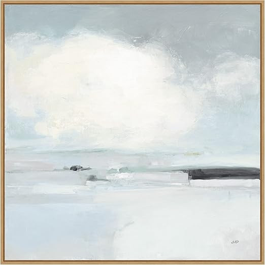Amanti Art Framed Canvas Wall Art 30x30 Neutral Horizon I by Julia Purinton, Framed Wall Art Canv... | Amazon (US)