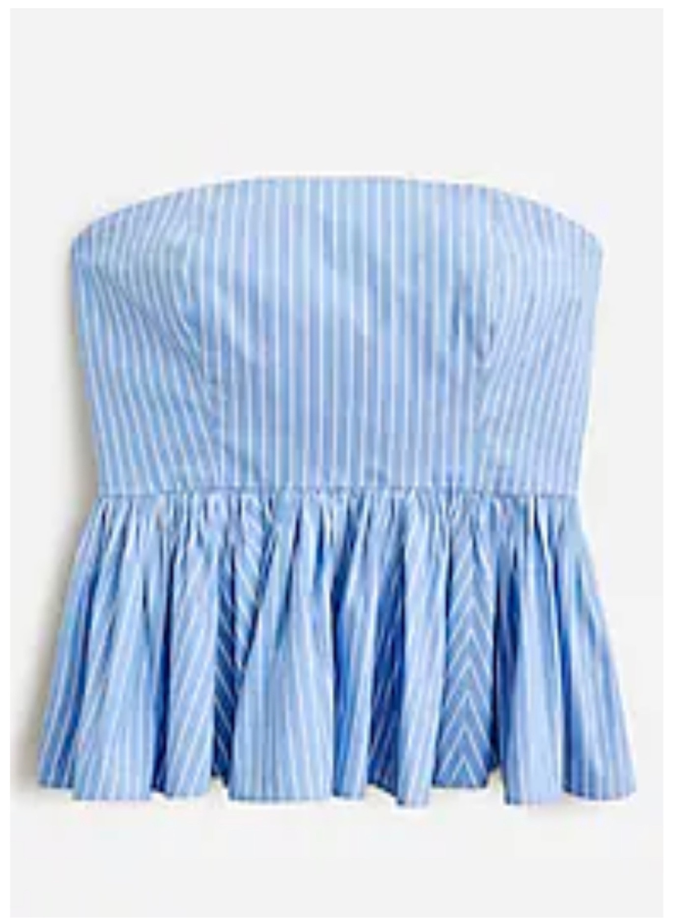 Peplum strapless stripe top spring top #spring #top #blouse 

#LTKstyletip #LTKSeasonal #LTKFind