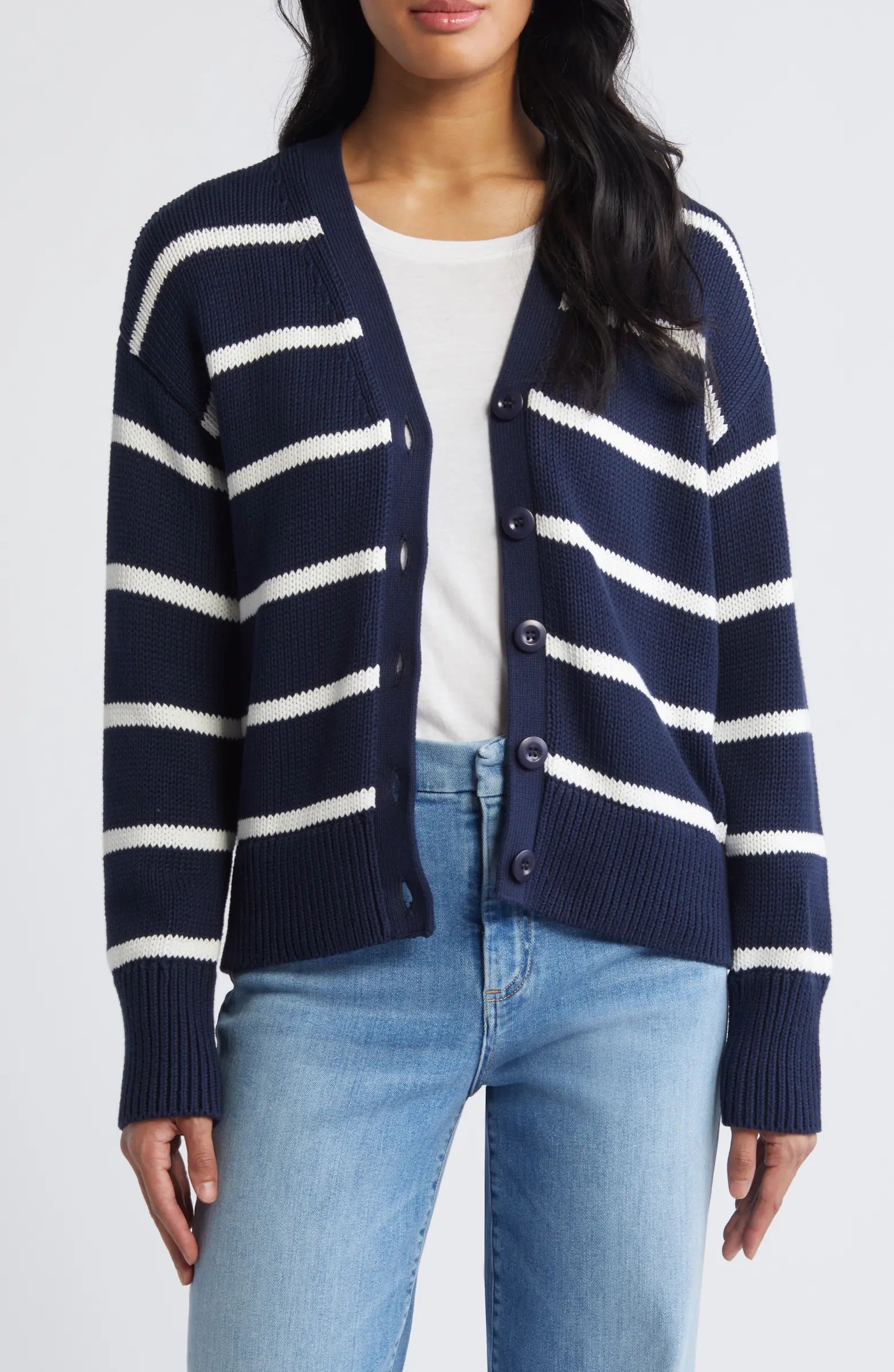 Caslon® Pima Cotton Cardigan | Nordstrom | Nordstrom