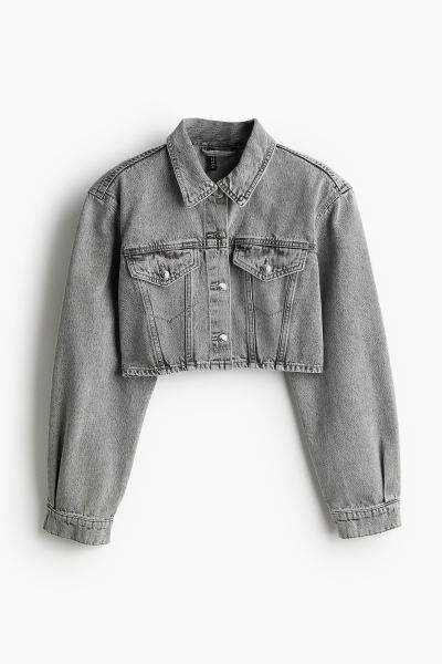 Shoulder-pad denim jacket | H&M (UK, MY, IN, SG, PH, TW, HK)