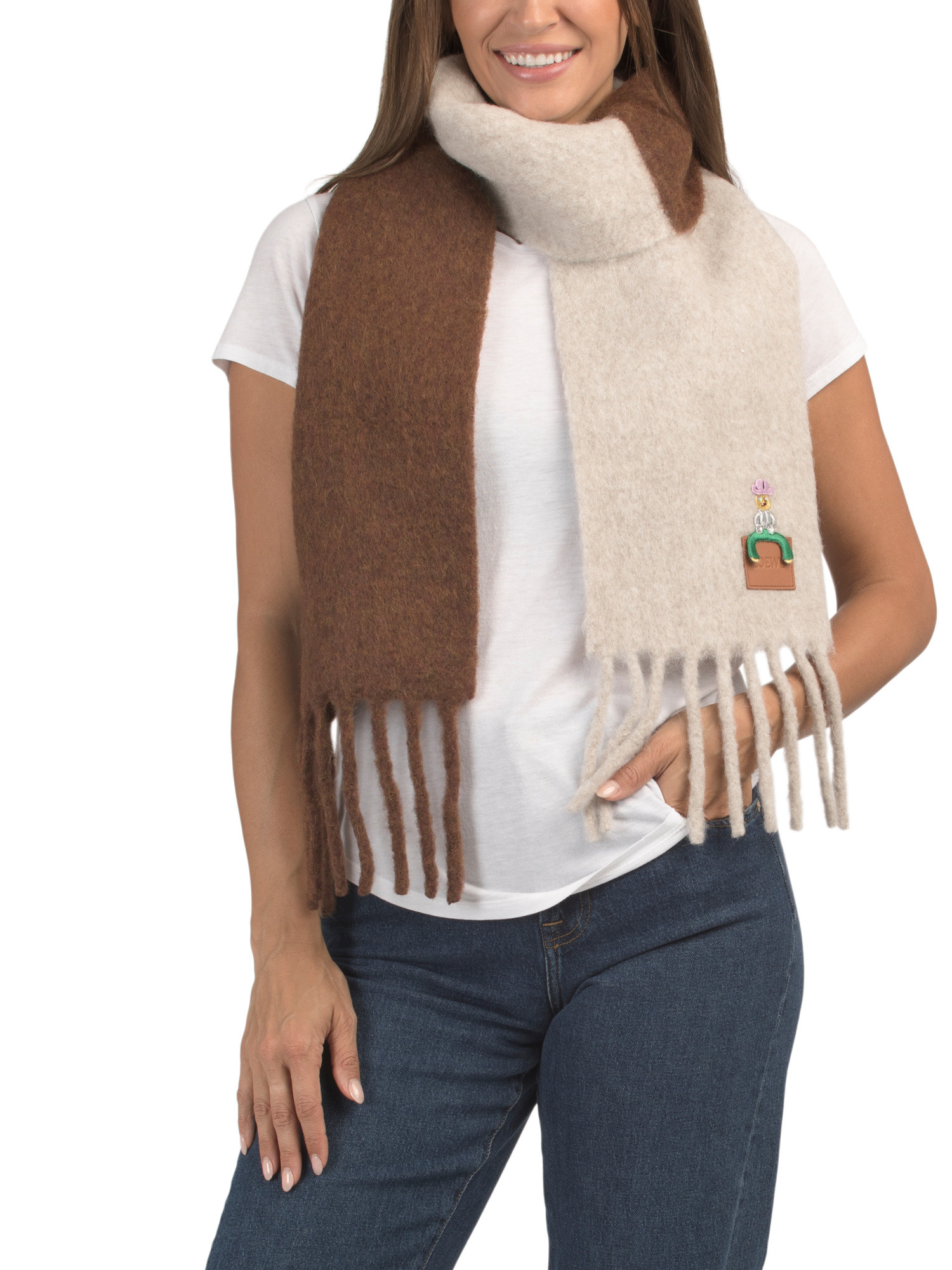 Made In Italy Alpaca And Wool Blend Scarf | Marshalls