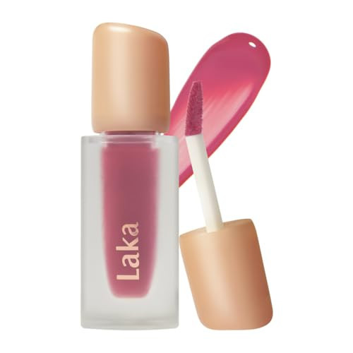 Laka Fruity Glam Tint, 4.5g/0.15oz, Glowing Lip Stain with Wide Color Spectrum, Hydrating & Lightweight Texture, Buildable Color, Non-Sticky, Vegan, K-Beauty (#113 Pleasure) | Amazon (US)