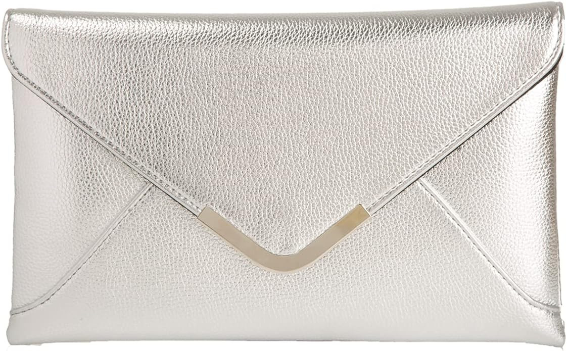 JNB Faux Leather Envelope Clutch Purse | Amazon (US)
