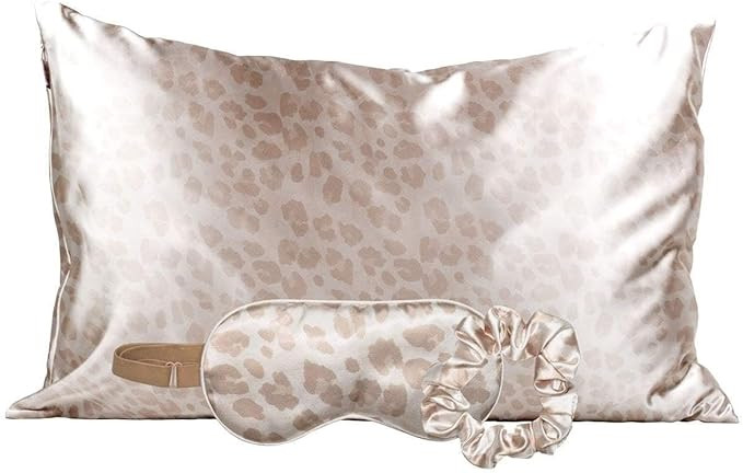 Kitsch Satin Sleep Set | Softer Than Silk pillowcase and eyemask Holiday Gift set - Includes 1 Sa... | Amazon (US)