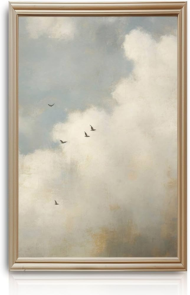 Sufeasdf Wall Art Prints Vintage Landscape Large Canvas Wall Art for Living Room Cloud Sky Cloud ... | Amazon (CA)