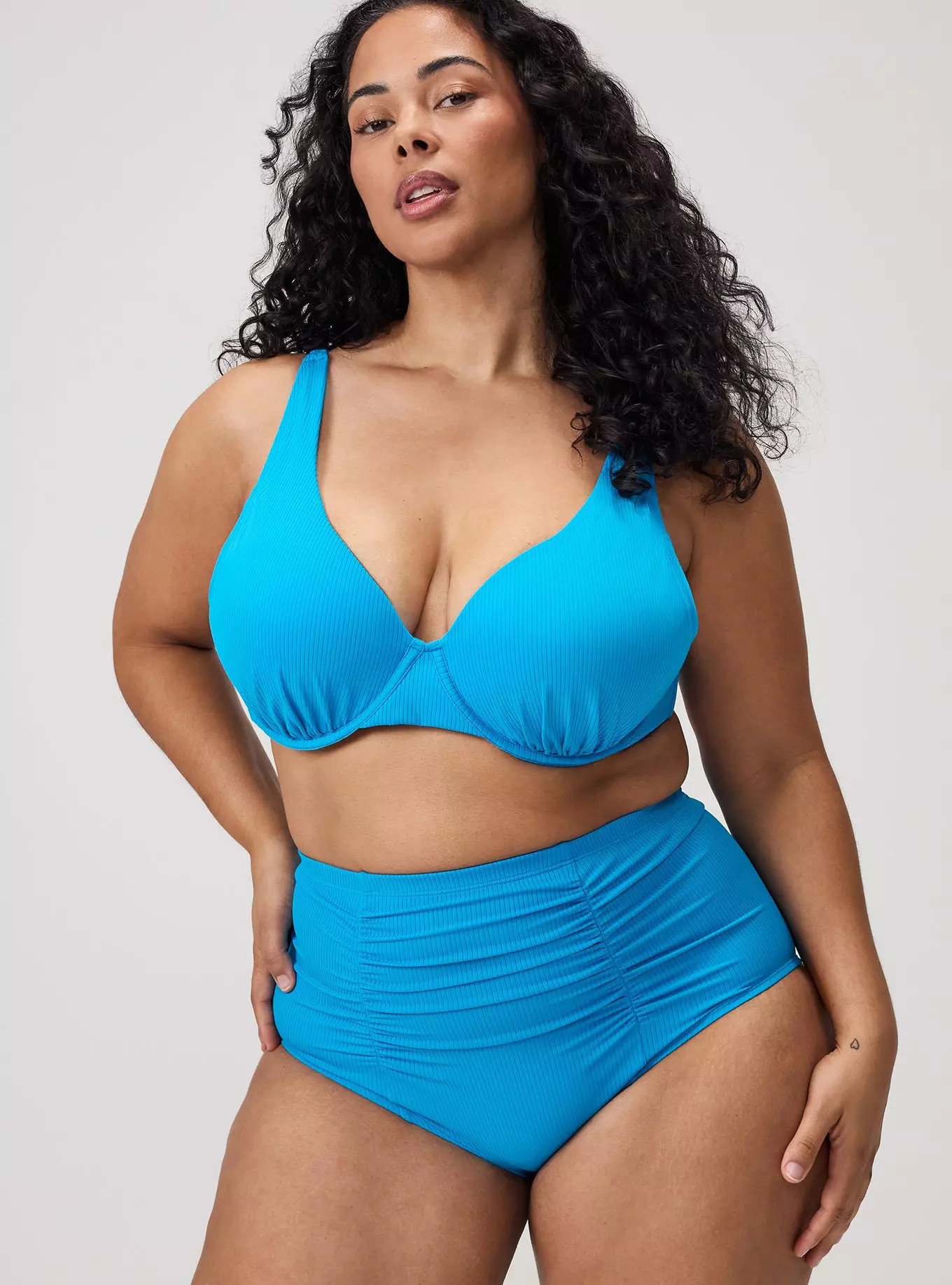 High-Rise Ruched Cheeky Bottom | Torrid (US & Canada)