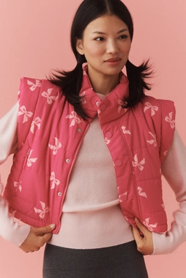 Beach Riot Canyon Bow Puffer Vest | Anthropologie (US)