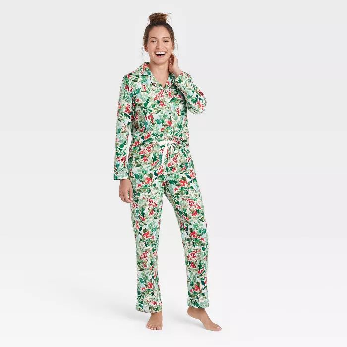 Women's Perfectly Cozy Flannel Pajama Set - Stars Above™ Floral | Target