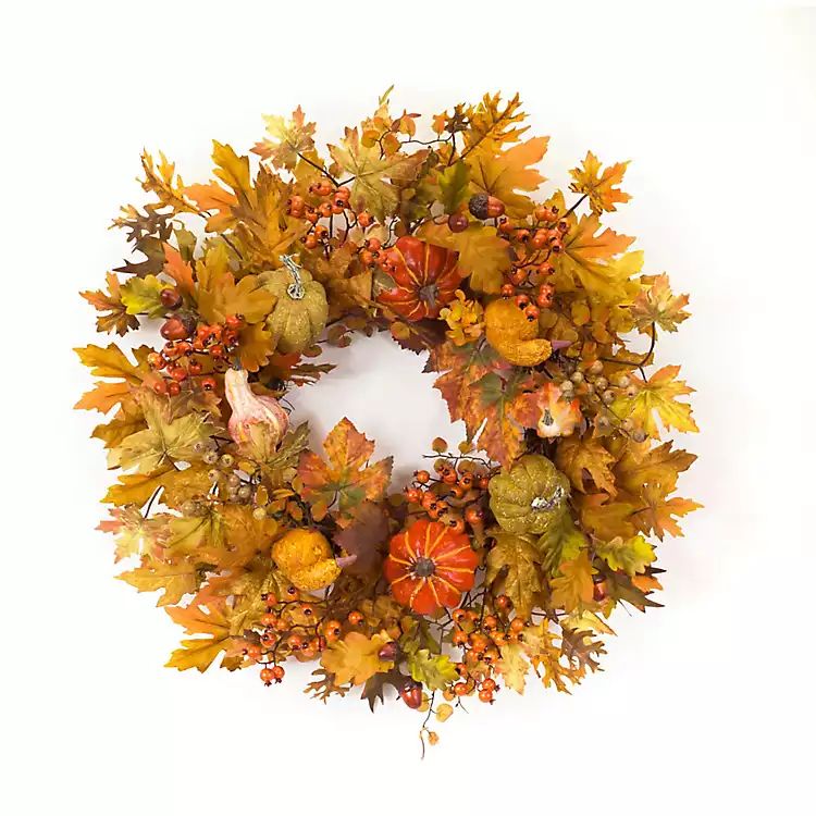 New!Pumpkin and Gourd Fall Wreath | Kirkland's Home