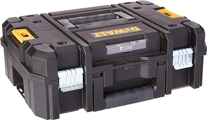 DEWALT TSTAK II Tool Box, 13 Inch, Flat Top, Holds Up To 66 lbs, Flexible Platforms for Stacking ... | Amazon (US)
