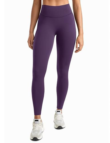 INGIA Womens High Waisted No Front Seam Lounge Yoga Legging 25" Workout Tummy Control Gym Yoga Pants Mid-Night Purple X-Small | Amazon (US)