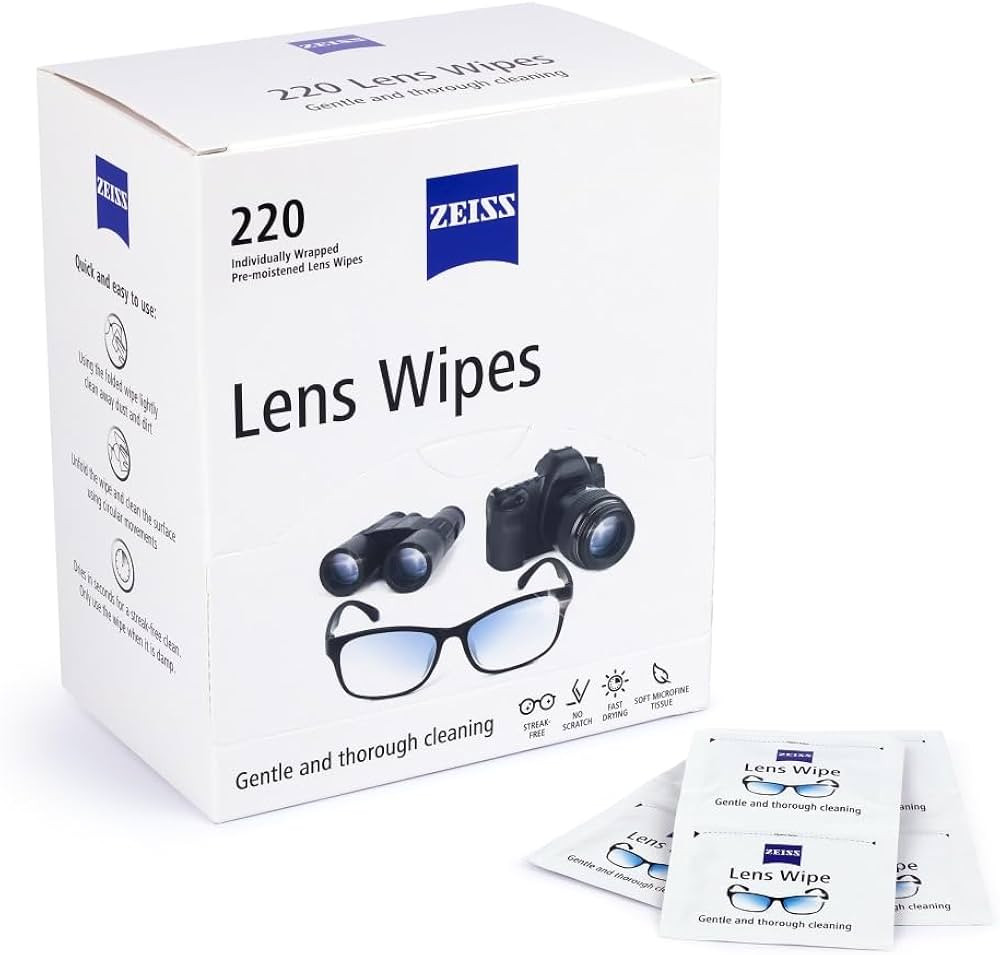 Zeiss Lens Wipes, White, 220 Count | Amazon (US)