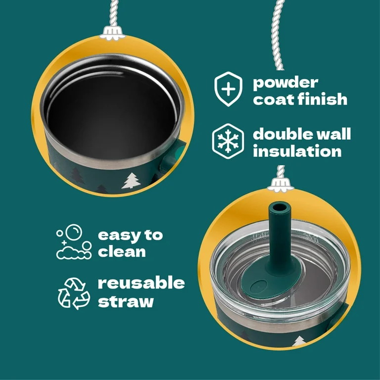 YAYA My First Travel Tumbler for Toddlers 3+ with Reusable Straw and Spill-Safe Lid, 12oz, Christ... | Walmart (US)