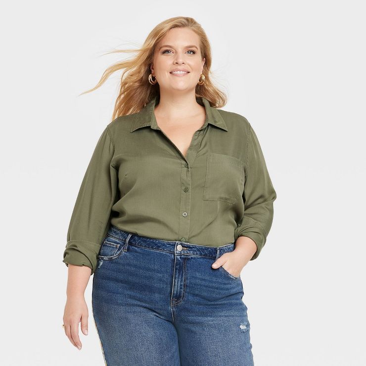 Women's Long Sleeve Button-Down Shirt - Knox Rose™ | Target